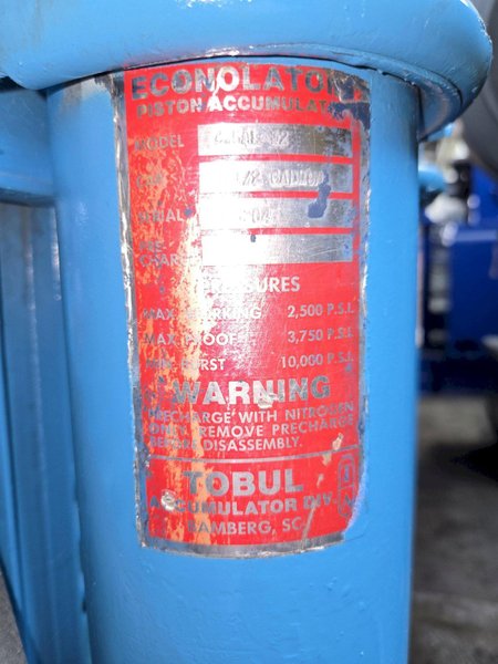 3000 PSI 40 HP 30" X 58.5" HYDRAULIC UNIT. STOCK # 0650726