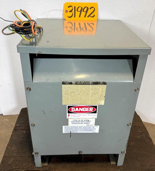 15 KVA Square D Transformer Cat. No. 15T6H, HV 480, LV 240, 3 Phase