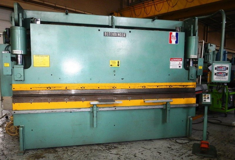Betenbender 160 Ton x 12' Hydraulic Press Brake MODEL 12'-160 w/ CNC Back Gauge
