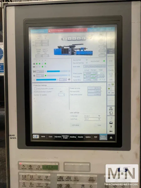 2545 TON 385 OZ OR 442 OZ LS MTRON MODEL THE ONE 2300 HYBRID INJECTION MOLDING MACHINE MFG 2021/2019 (4) AVAILABLE