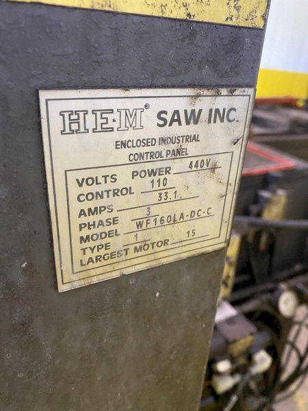 30" X 25" HEM MODEL WF160LA-DC AUTOMATIC HORIZONTAL BANDSAW STOCK # 2931