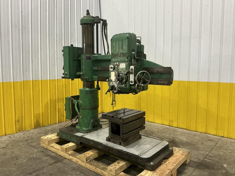 4' X 9' CARLTON MODEL #0A RADIAL ARM DRILL: YOBRO #25883
