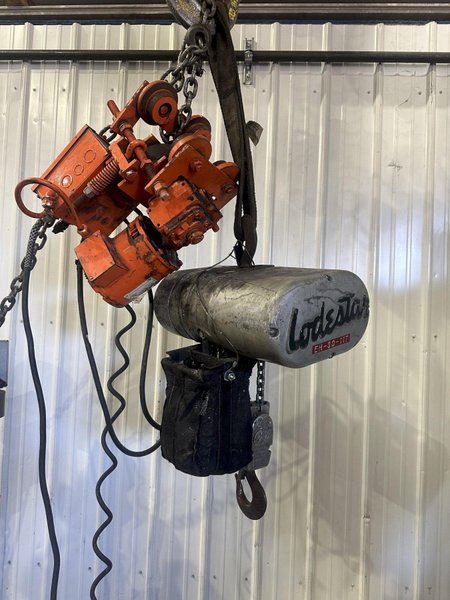 2 TON C &amp; M LOADSTAR HOIST WITH POWER TROLLY: STOCK #78944