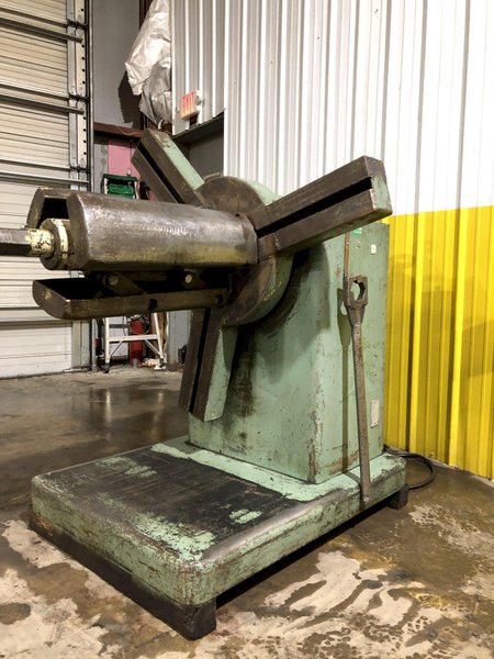 4,000 LB 2 TON X 24&quot; AMERICAN STEEL LINE MODEL #60 MOTORIZED COIL REEL UNCOILER: STOCK #15455
