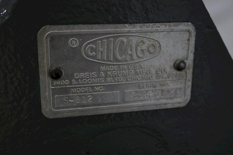 8' X 12 GA DRIES &amp; KRUMP APRON BRAKE WITH AIR ASSIST: STOCK #76393