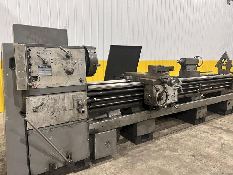24&quot; X 120&quot; TOOLMEX PONAR MODEL #TUR-63 GAP BED ENGINE LATHE, 3.5&quot; HOLE: STOCK #22195