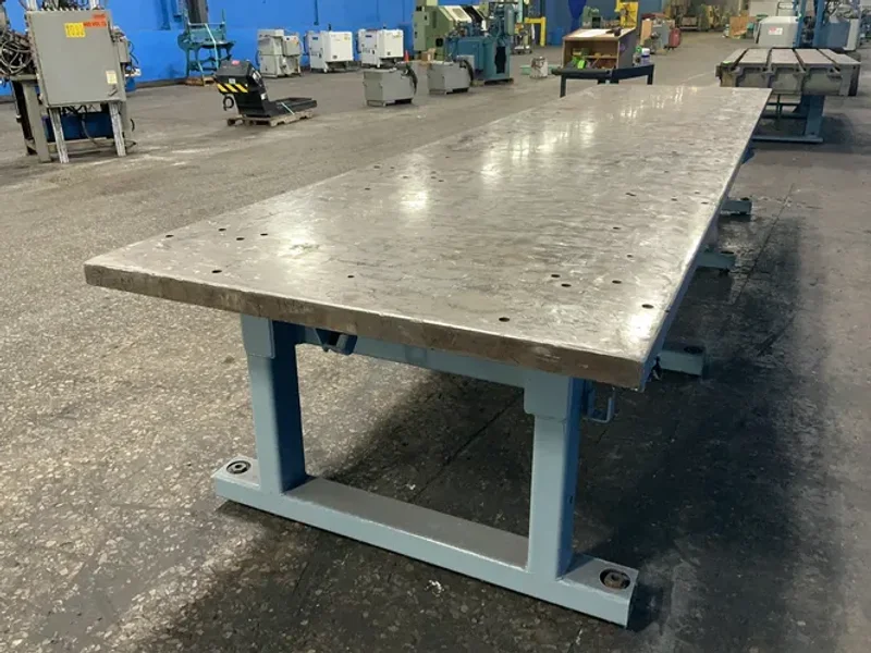 48” X 190” /2” THICK WELDING TABLE