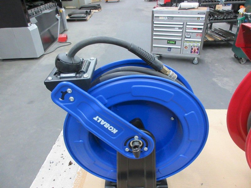 Wallmount Air Hose Wheels with Hose (2) - Auction Item