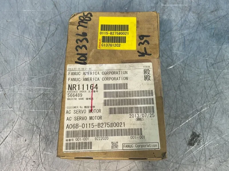 FANUC 0.2 KW AC SERVO MOTOR  -  A06B-0115-B275#0021