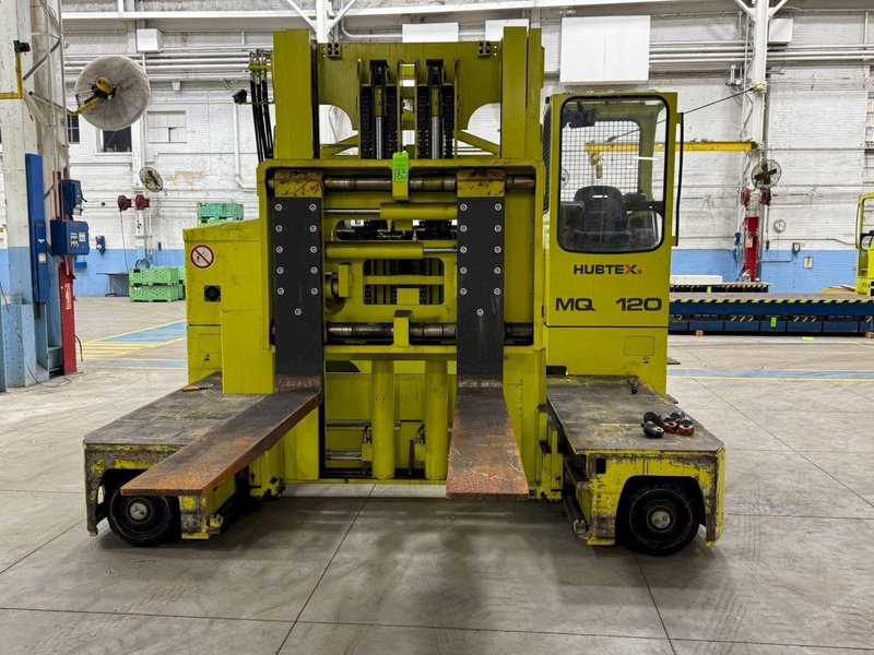 Hubtex MQ120 Series  25K Capacity Electric Side Loader W/ New Battery