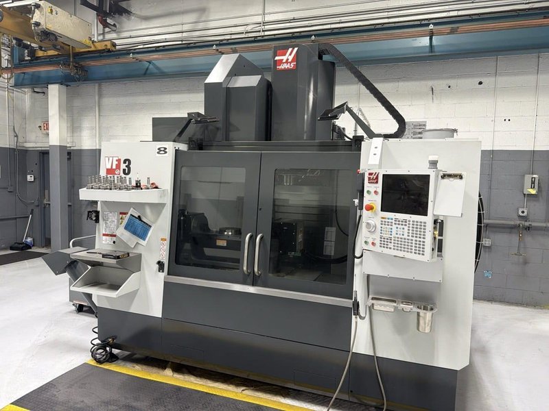 Haas VF-3 VMC, 2021 – TR-210 5th Axis, 50 ATC, WIPS, HSM, 15K RPM, Chip Auger