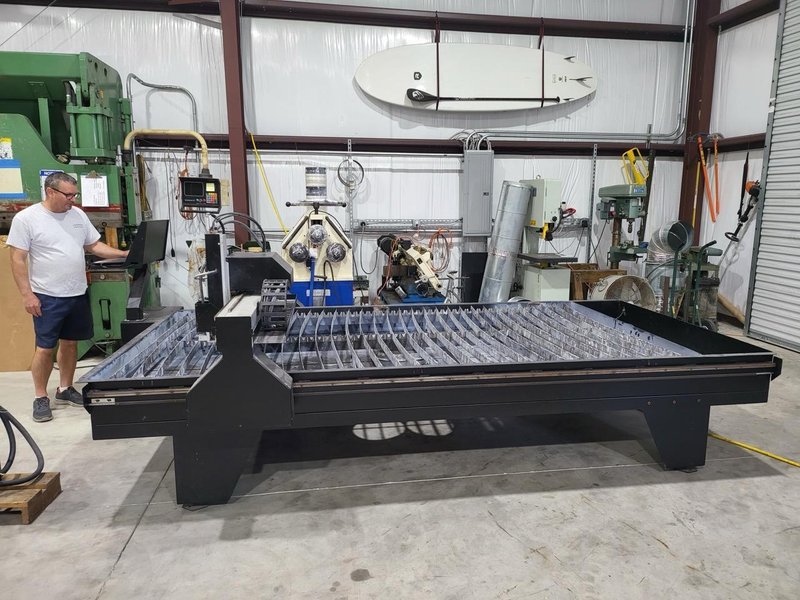 5′ x 10′ EZ Cut 8000-HT-PM105 Plasma Cutter, 2017 – Hypertherm Powermax 105, 105 Amps