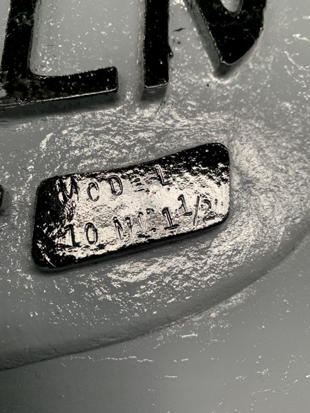 10 STAND X 1-1/2" X 8" TISHKEN MODEL 10LE 1-1/2 ROLLFORMER. STOCK # 0789324