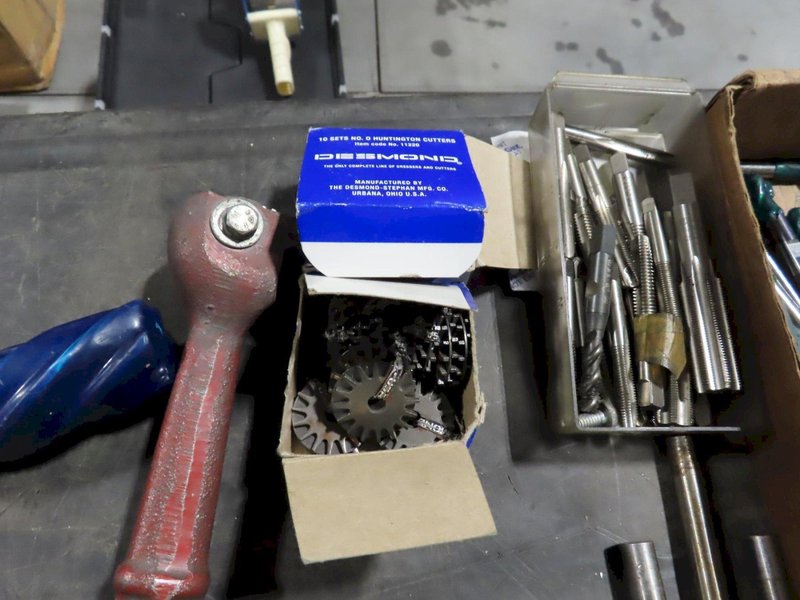 Drills, Taps, Reamers, End Mills, Including Carbide and High Speed Steel and Grinding Wheel Dresser with Assorted Cutters.- Auction Item