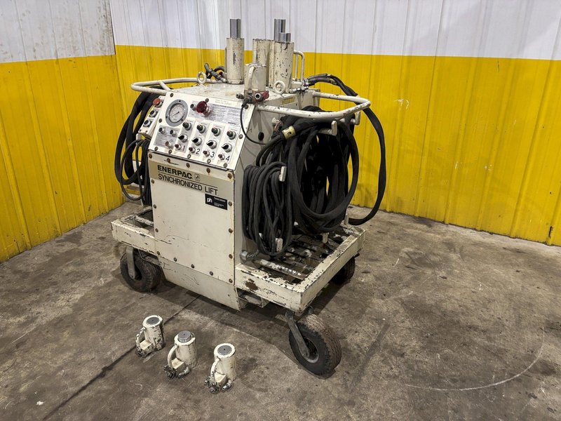 4 RAM ENERPAC SYNCHRONIZED HYDRAULIC DIE SEPARATOR LIFTING SYSTEM: STOCK #23599