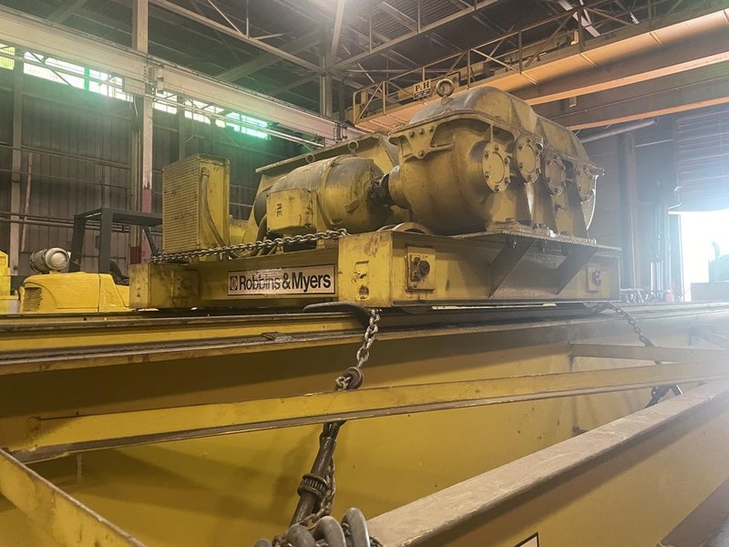 20 TON X 40' ROBBINS &amp; MEYERS OVER HEAD BRIDGE CRANE: STOCK #76089