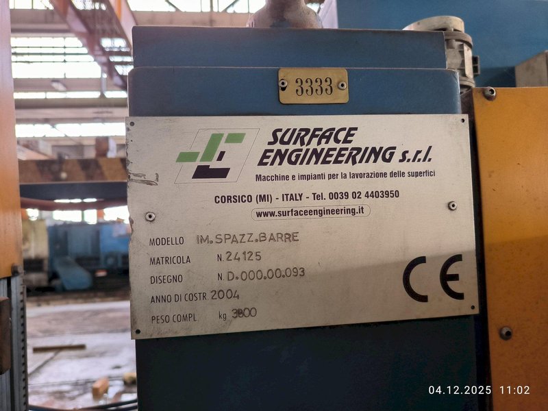 SURFACE ENGINEERING PROFILE BRUSH &amp; POLISHING LINE, NEW 2004