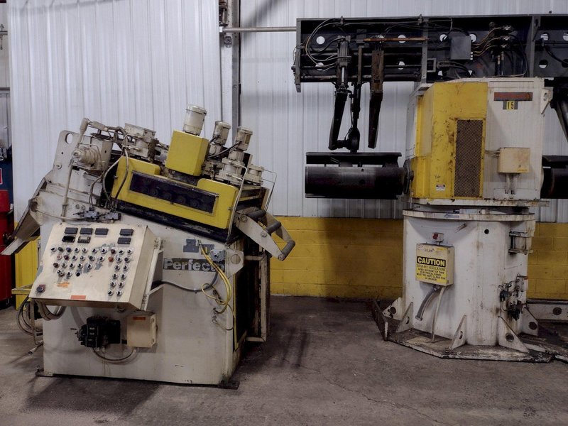 15,000 LB X 36&quot; X 1/4&quot; PERFECTO COIL REEL, CAR &amp; STRAIGHTENER: STOCK #18400