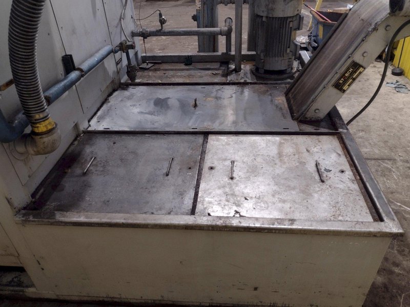 74" X 74" STOELTING MODEL #CSW8121 AUTOMATIC WASHER, WITH FLIP-UP DIE STATION POWERED INFEED, NEW 2012: YOBRO #25172