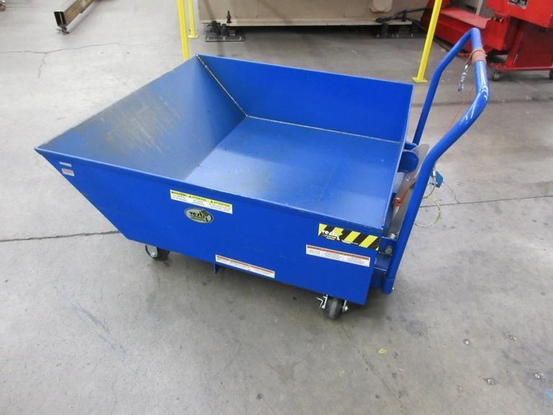 Steel Low Profile Parts Hopper 1/2 Cubic Yd. 2000 Lb. Capacity- Auction Item
