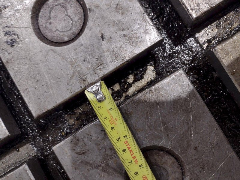 120&quot; X 48&quot; X 6&quot; T-SLOTTED PRESS BOLSTER PLATE: STOCK #22522