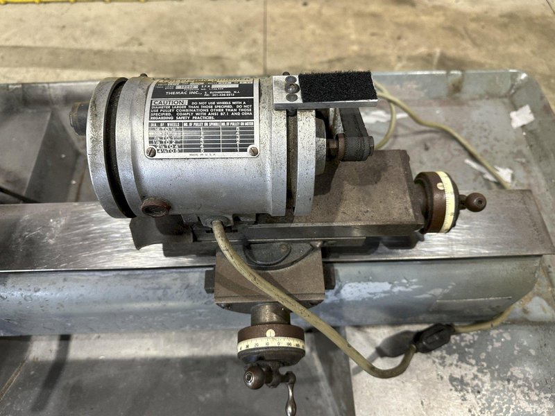 9" X 28" HARDINGE DV-59 LATHE WITH THEMAC ID GRINDER SPINDLE : STOCK #22733
