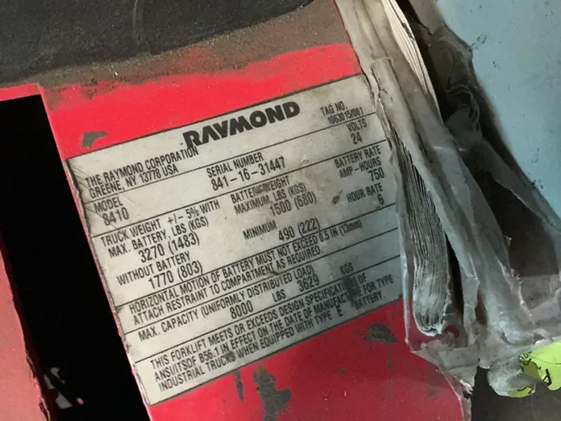 Raymond  8000 Lbs  Electric Pallet Jack  - 8410