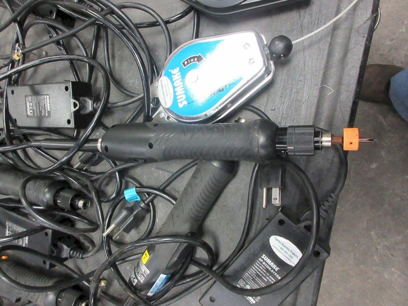 Sumake Industrial Electric Screwdriver (7) with (4) Retractable Tool Reel- Auction Item