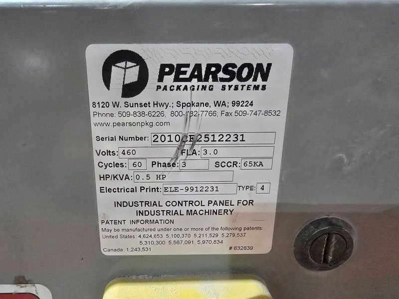 PEARSON PACKAGING SYSTEMS CE25 CASE ERECTOR USED