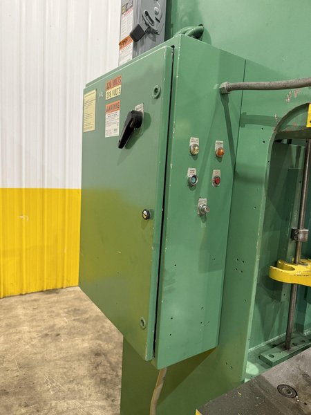 20 TON DENISON MODEL #FH20 HYDRAULIC GAP FRAME PRESS 12&quot; STROKE: YOBRO #24080