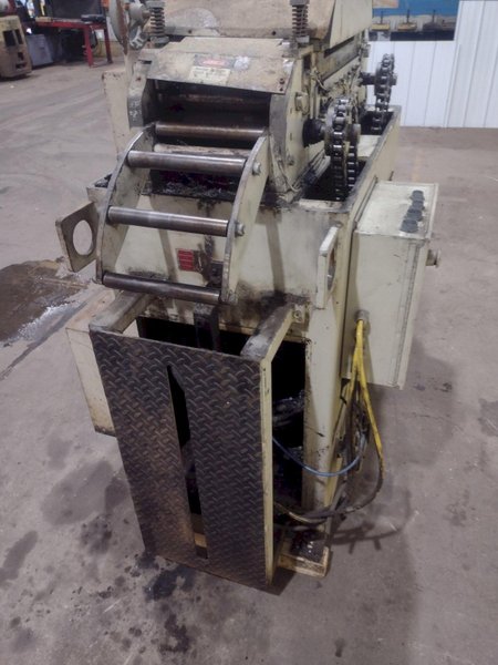 8.25&quot; X .010&quot; PERFECTO MODEL #S170817 17 ROLL POWERED PRECISION COIL STRIP STRAIGHTENER: STOCK #19253