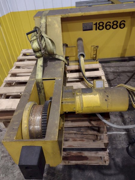 7.5 TON DESHAZO SINGLE GIRDER TOP RUNNING BRIDGE CRANE WITH STREET HOIST: YOBRO 24991