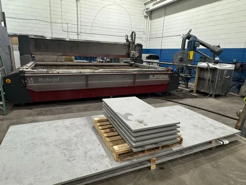 USED 2016 WATERJET CORP. SUPREMA DX 612 6' X 12 3-AXIS+ CNC WATERJET CUTTING SYSTEM