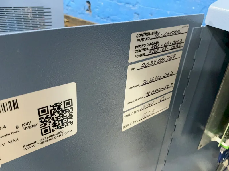 THERMAL CARE .75 HP TEMPERATURE CONTROL UNIT   -  RQE0908