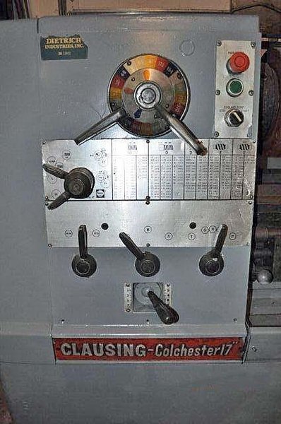 Lathe, Engine, Clausing-Colchester, 17&quot; x 120&quot;