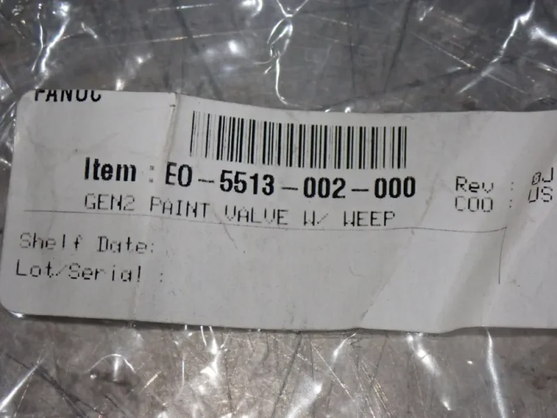 FANUC MICROVALVE ROBOT PAINT VALVES  -  EO-5513-002-000