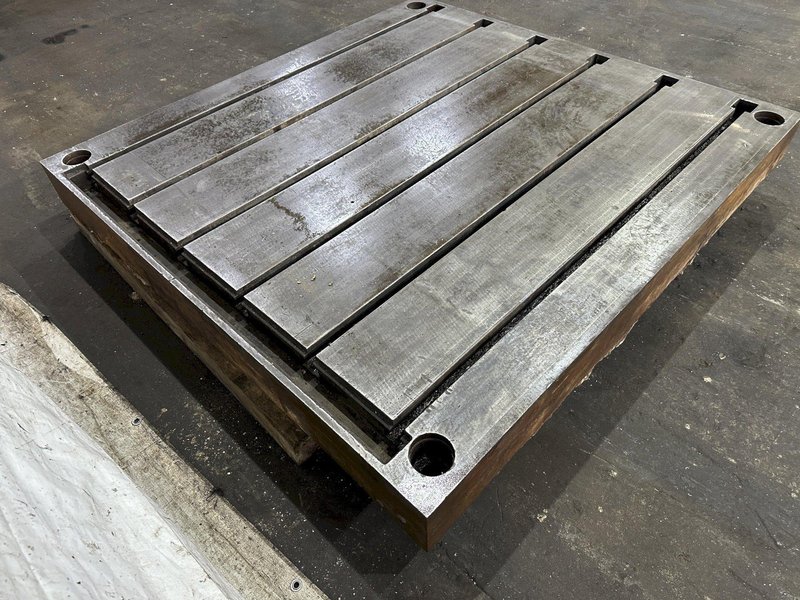 66&quot; X 62&quot; X 6&quot; LAKE SHORE T-SLOTTED FLOOR PLATE: STOCK #78749