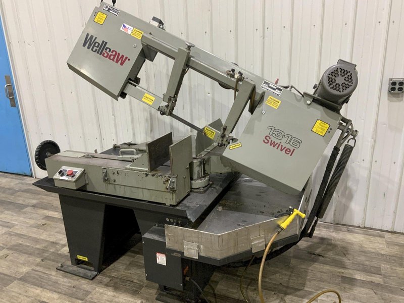 13" X 16" WELLSAW MODEL 1316S MITERING HEAD HORIZONTAL BANDSAW: STOCK #80998