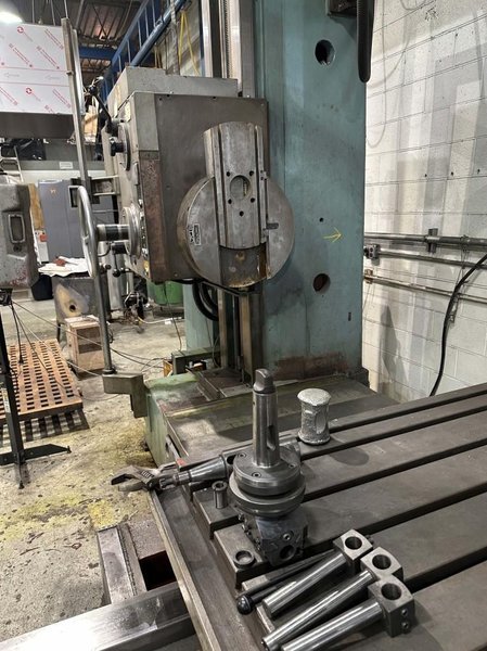 3.5" TOS MODEL #W9 ROTARY TABLE HORIZONTAL BORING MILL 1980 : YOBRO 25160