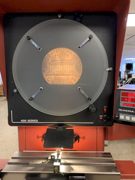 16&quot; STARRETT Model HB400 Horizontal Bench Top Optical Comparator, S/N 51293.