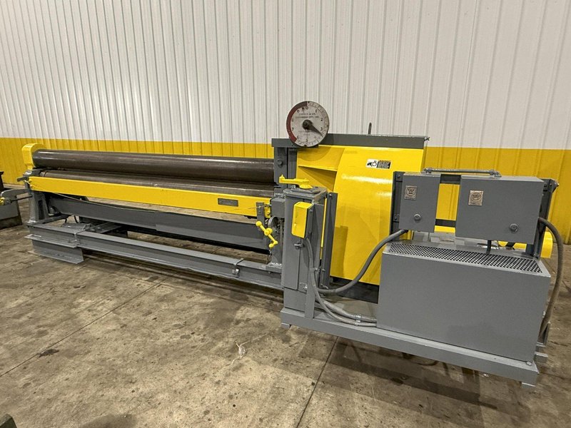 10&#039; X 1/4&quot; BERTSCH MODEL #7A INITIAL PINCH 3 ROLL MECHANICAL PLATE BENDING ROLL: YOBRO #23745