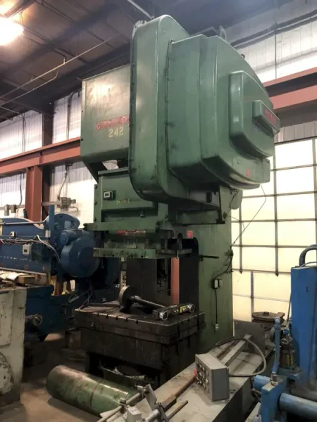 BLISS 250 TON GAP FRAME PRESS, MODEL C250, STOCK# 14102J