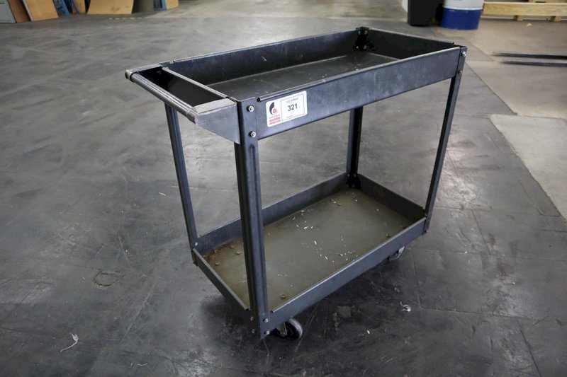 Metal Rolling Shop Cart- Auction Item