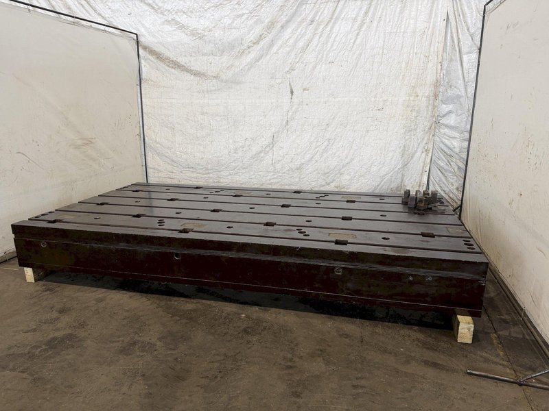 72" X 144" X 15" T-SLOTTED FLOOR PLATE. STOCK # 0114526