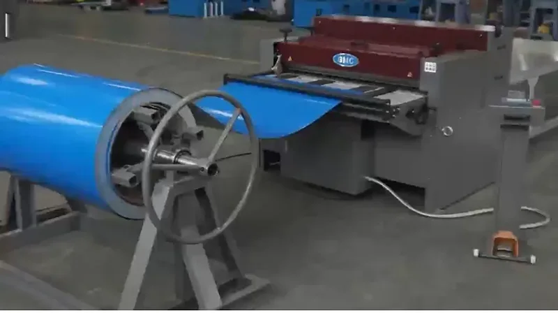 NEW GMC MODEL PS-4816GT GANG TYPE METAL POWERED SLITTER WITH PROGRAMMABLE CUT TO LENGTH