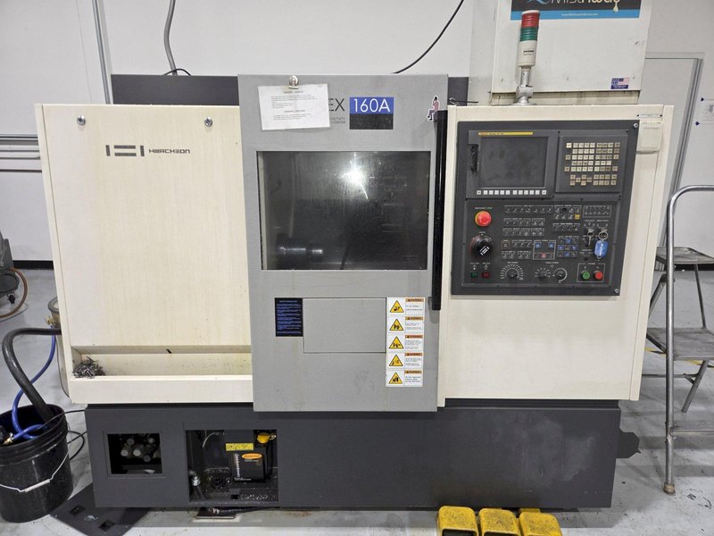 Hwacheon Cutex 160A CNC Turning Center, 2010 equipped with Fanuc 0i-TC Control, 16C Collet Nose, High Pressure Coolant System, Coolant Pump
