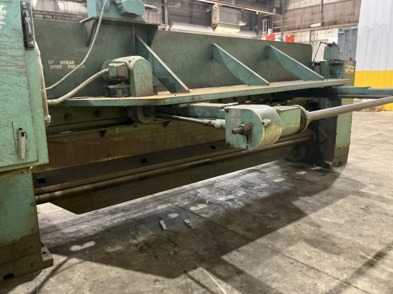 10' X 1/4" WYSONG MODEL #1025-F MECHANICAL POWER SQUARING SHEAR: YOBRO #25202