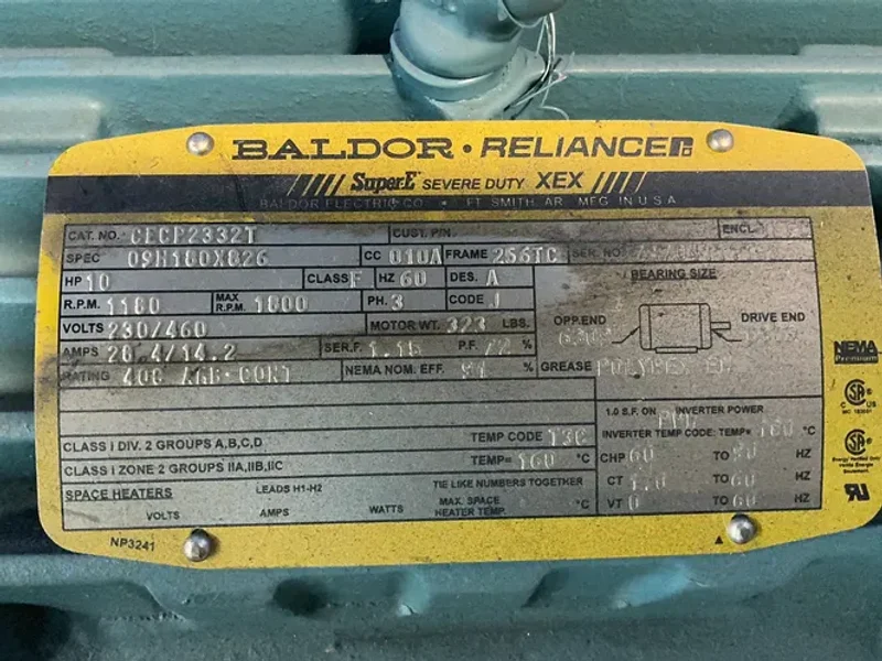 BALDOR 10 HP MOTOR  -  CECP2332T