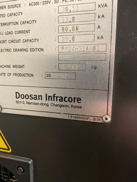 Doosan Puma 300c CNC Lathe, 15″ Chuck, 2012