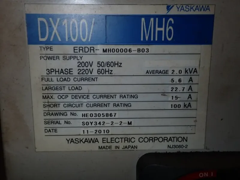 Yaskawa Motoman  Robot  - Mh6